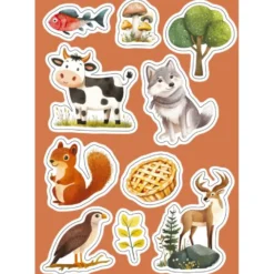 Stickers et activités. La montagne