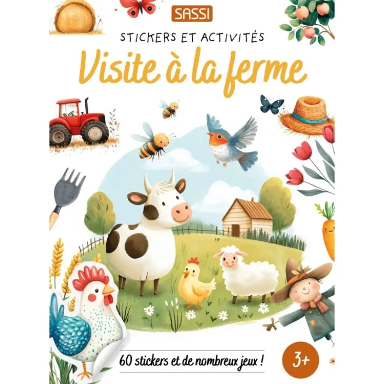 Stickers et activités. Visite à la ferme