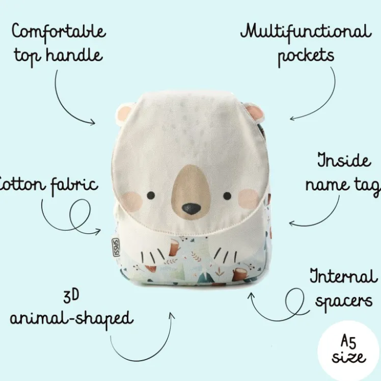 Zaino mini A5 - Orso Munchy