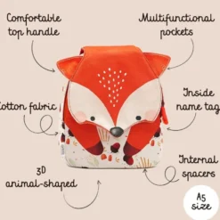 Zaino mini A5 - Volpe Crunchy